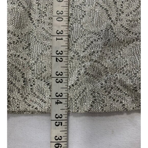 Bari Jay Women's Slithering Silver Evening Dress - Picture 6 of 6